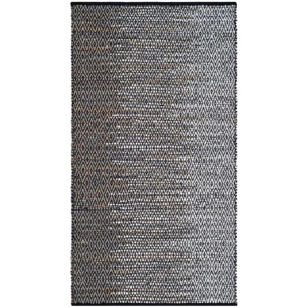 Safavieh 2 x 3 ft. Vintage Leather Hand Woven Area Rug, Light Grey and Grey - Accent VTL388A-2
